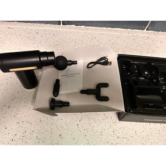 Small massage, gun, small, but mighty works as well as the big bulky handheld - Picture 6 of 11